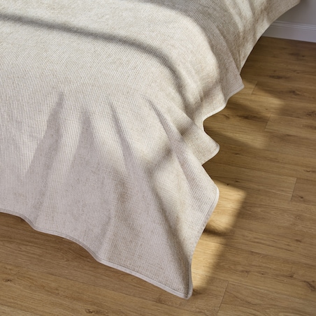 Jednokolorowa żakardowa narzuta na łóżko Kisto 200x220 cm