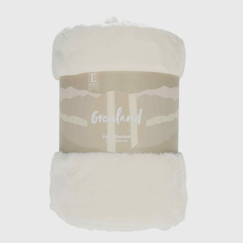 Jednokolorowy koc Grenland VII 200x220 cm