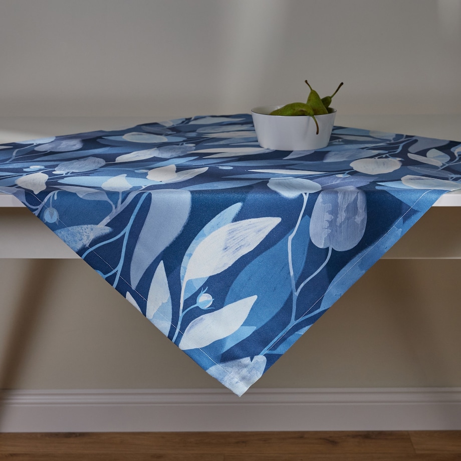 Serweta Azurella 80x80 cm z motywem roślinnym