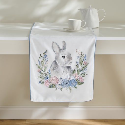 Bieżnik Haftowany Pansileo 40x180 cm z motywem królika