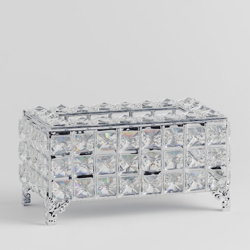 Chustecznik Etienet 23x12 cm z motywem geometrycznym