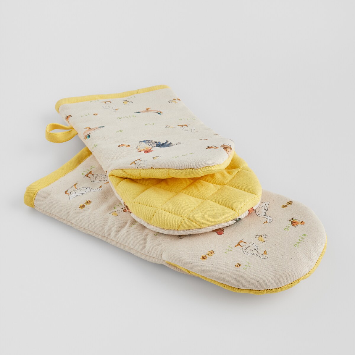 Komplet Rękawic Kuchennych Alti 14x30 cm z motywem zwierzęcym