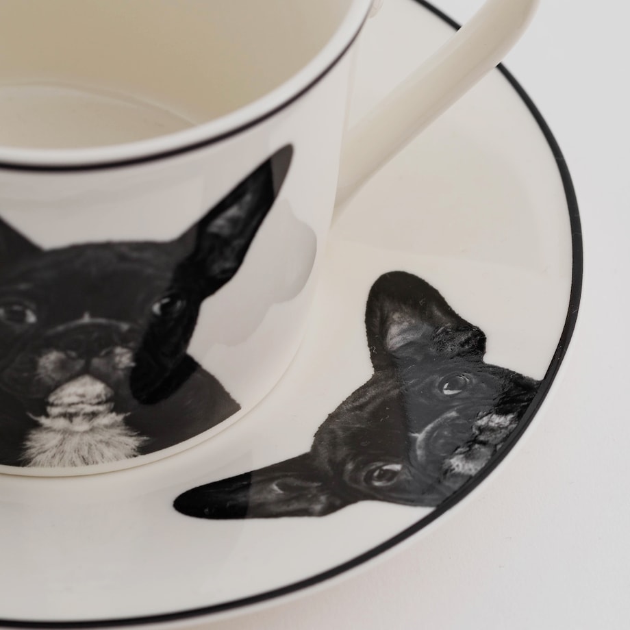 Cup With Saucer Frenchie 
