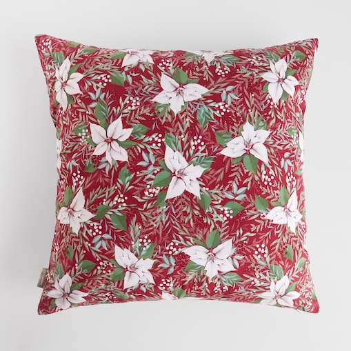 Poszewka z nadrukiem Poinsetia 45x45 cm