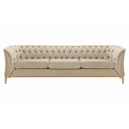 Sofa trzyosobowa Chesterfield Modern Wood-Velluto 2