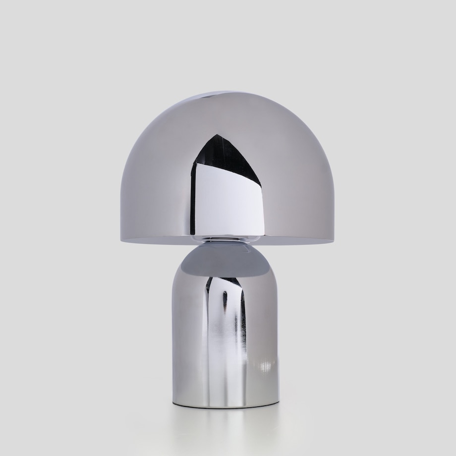 metalowa lampa stołowa typu "grzybek" simatina