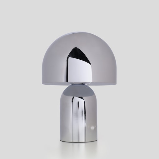 metalowa lampa stołowa typu "grzybek" simatina