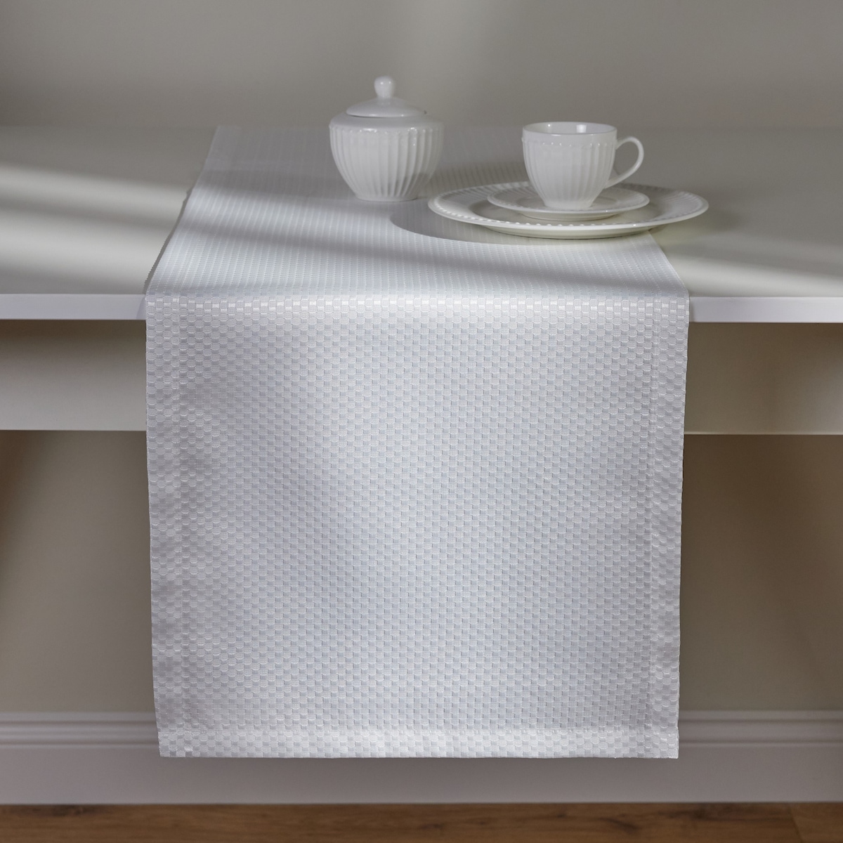 Bieżnik Arpuro 35x180 cm z wzorem geometrycznym