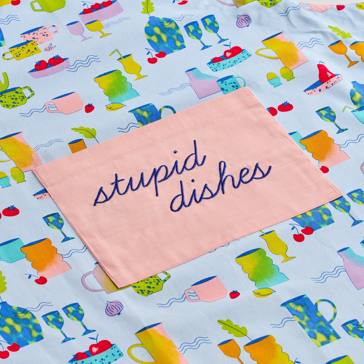 Fartuch Berto 70x85 cm z motywem kulinarnym