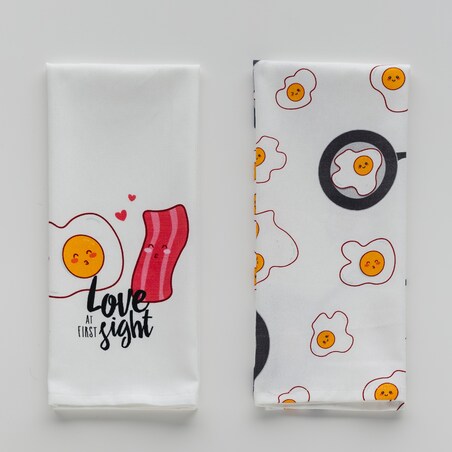 Komplet Ścierek Egg&Bacon 45x70 cm