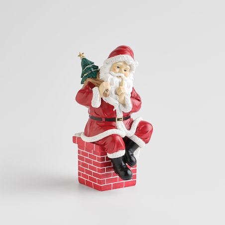 Figurka Led Chimney z motywem mikołaja