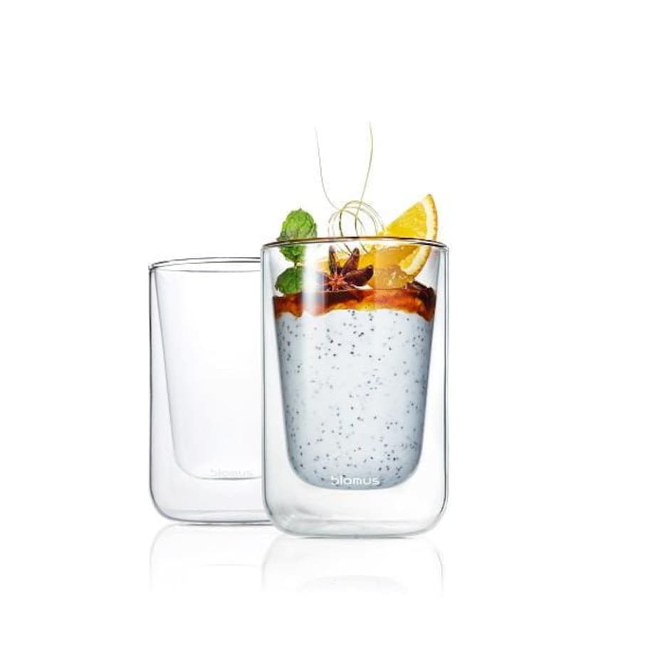 Zestaw 2 szklanek do cappuccino NERO - szkło, 250 ml