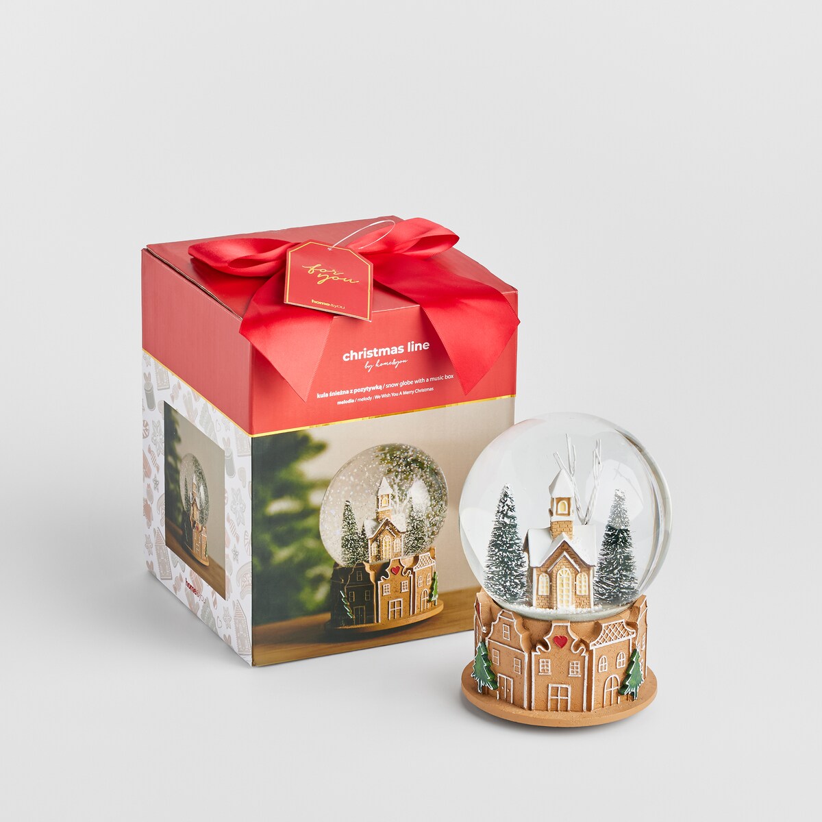 Kula Śnieżna Z Pozytywką Roti z motywem piernika