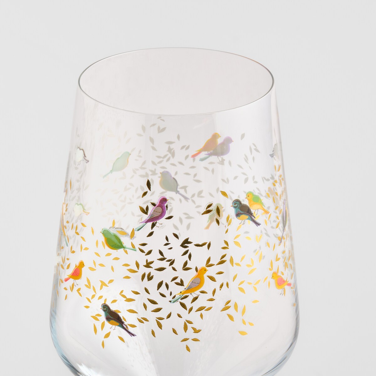 Kieliszek Do Wina Kolibri z motywem tropikalnym