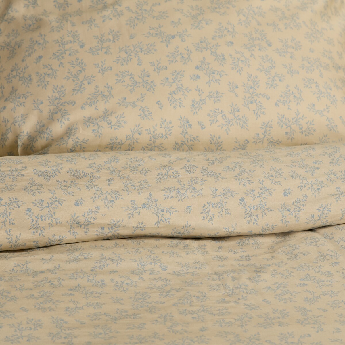 Pościel z bawełny satynowej Rosmarin 160x200 cm z motywem roślinnym