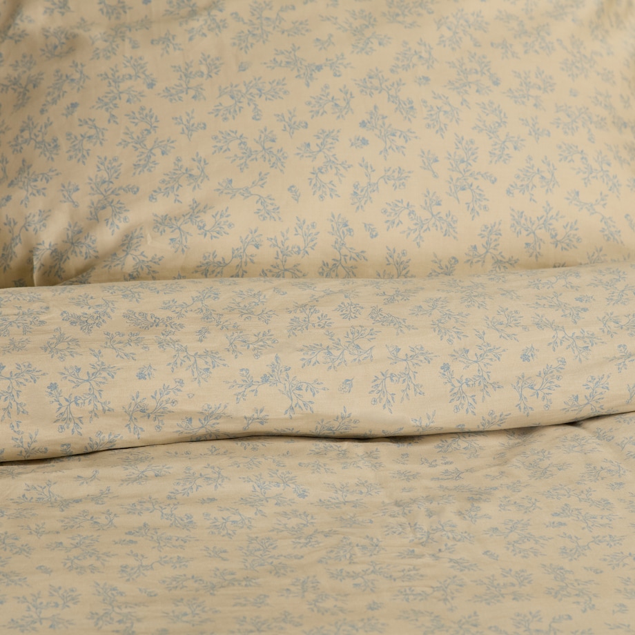 Pościel z bawełny satynowej Rosmarin 160x200 cm z motywem roślinnym