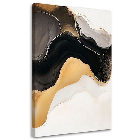 Feeby Obraz, Abstrakcja Marmur Złoty 60x90