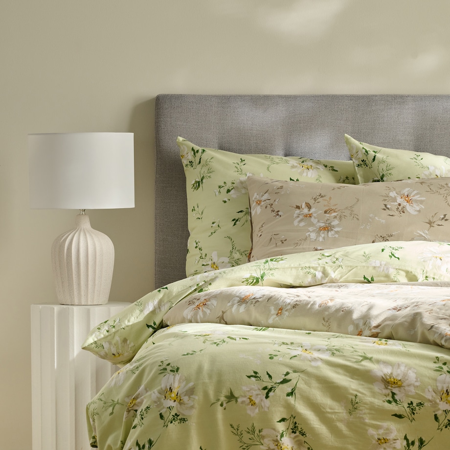 Pościel z bawełny satynowej Jasmina 200x220 cm z motywem kwiatowym