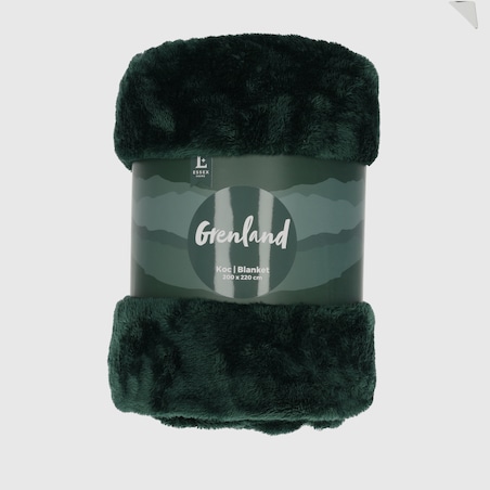 Jednokolorowy koc Grenland VI 200x220 cm
