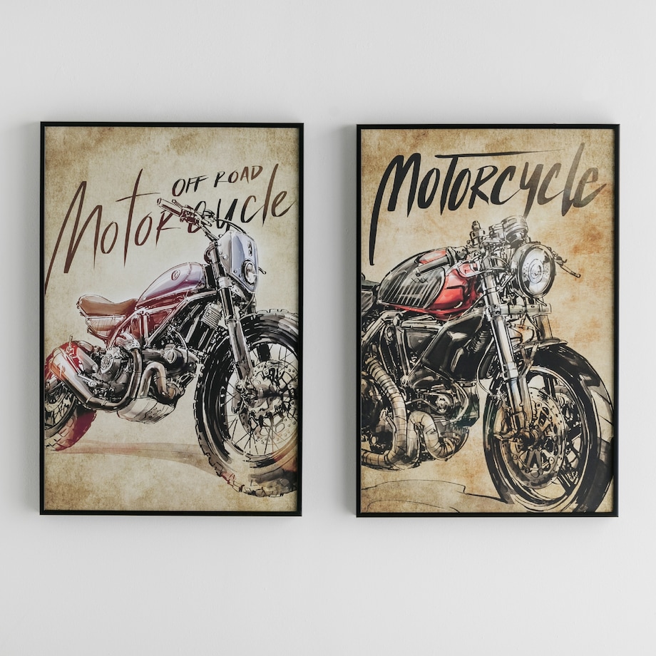 Plakat W Ramie Motoros