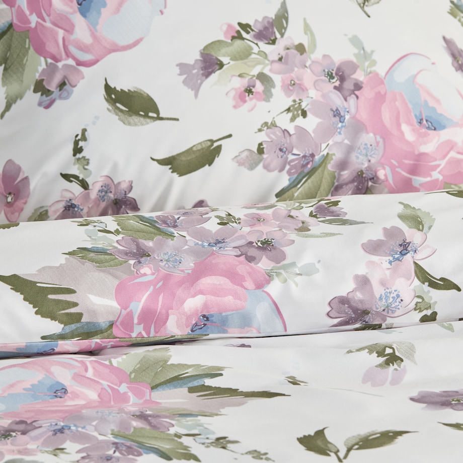 Pościel Z Mikrofibry Dosogwan 160x200 cm z motywem kwiatowym