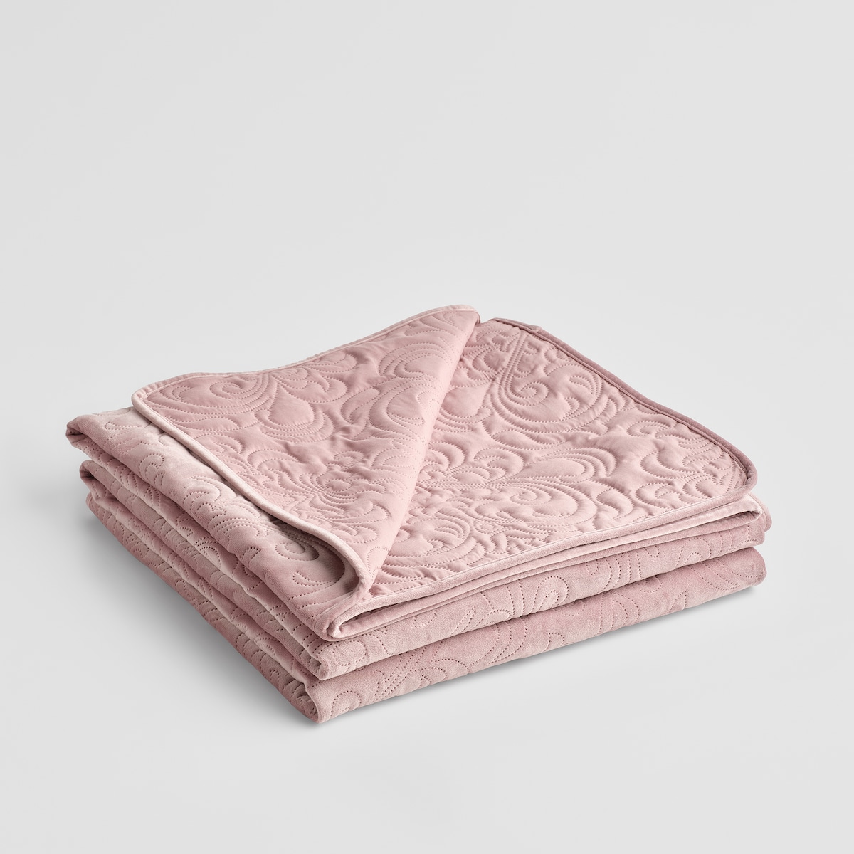 Jednokolorowa narzuta na łóżko z wytłoczonym wzorem Vinnla 200x220 cm