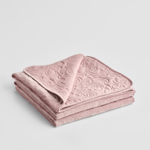 Jednokolorowa narzuta na łóżko z wytłoczonym wzorem Vinnla 200x220 cm