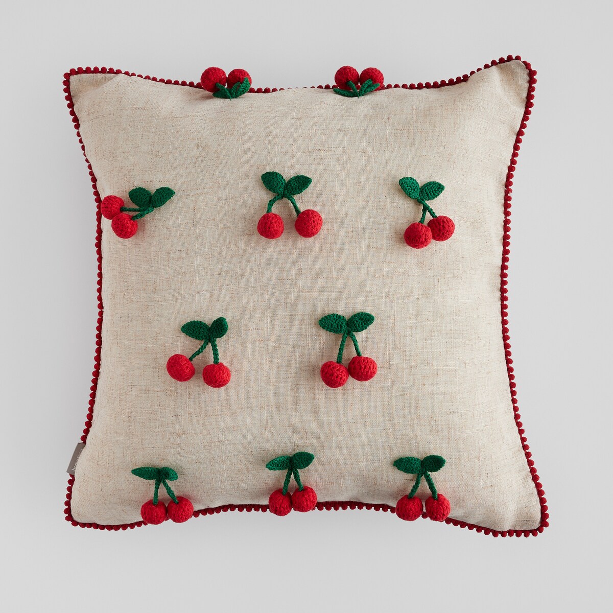Poszewka dekoracyjna Cherryse 45x45 cm z motywem owoców