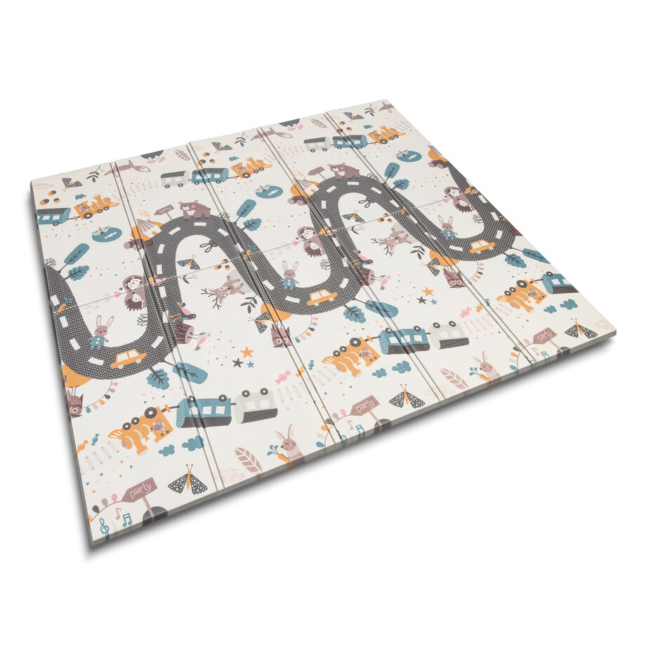 Mata piankowa edukacyjna składana dla dzieci duża 180x200 pianka xpe Nukido