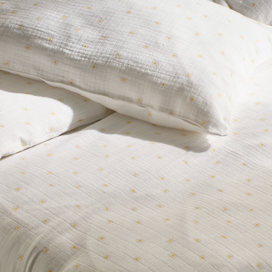 Pościel Muślinowa Astero 100x135 cm z motywem kwiatowym