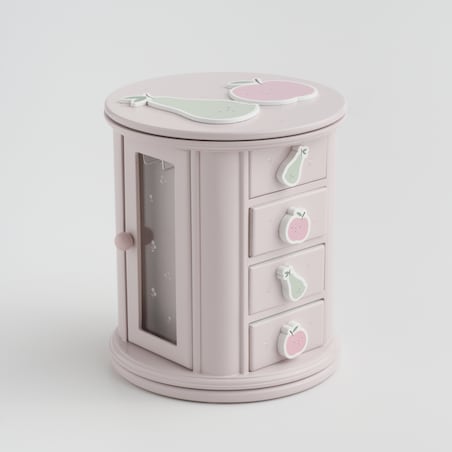 Dziecięca szkatułka na biżuterię z motywem owoców