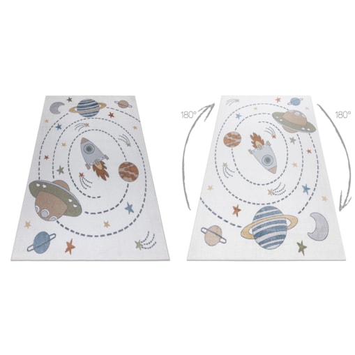 Dywan BONO 8288 Kosmos, planety kremowy