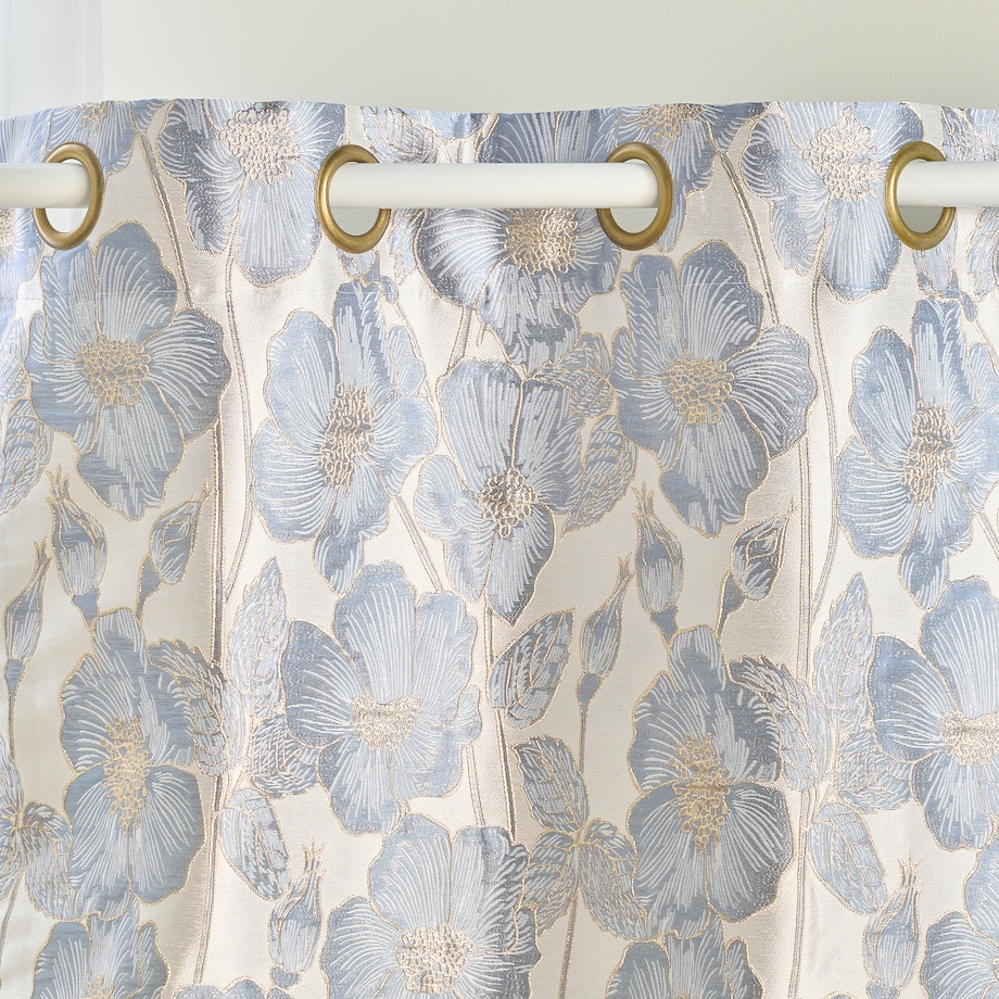 Zasłona Żakardowa Makowka 140x250 cm z motywem kwiatowym