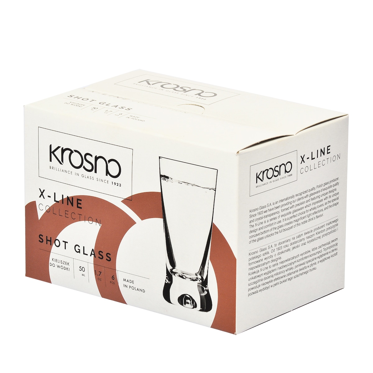 Komplet Kieliszków Do Wódki Casual x-line