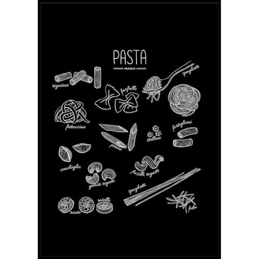 plakat pasta menu 70x100 cm