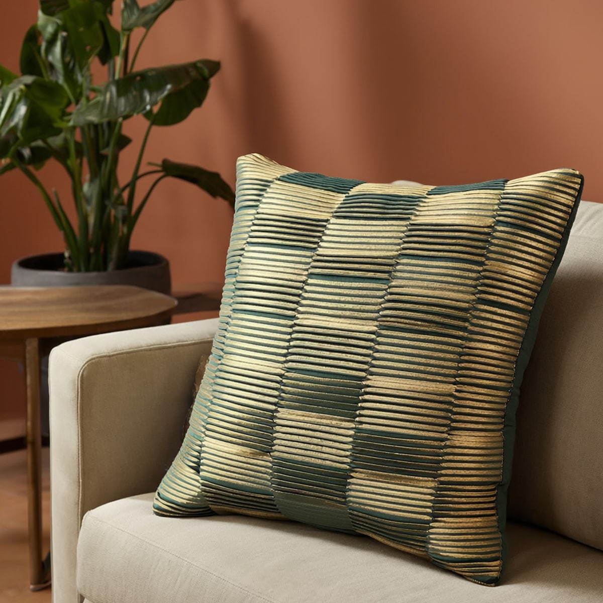 Poszewka Drukowana Edson 45x45 cm z motywem geometrycznym