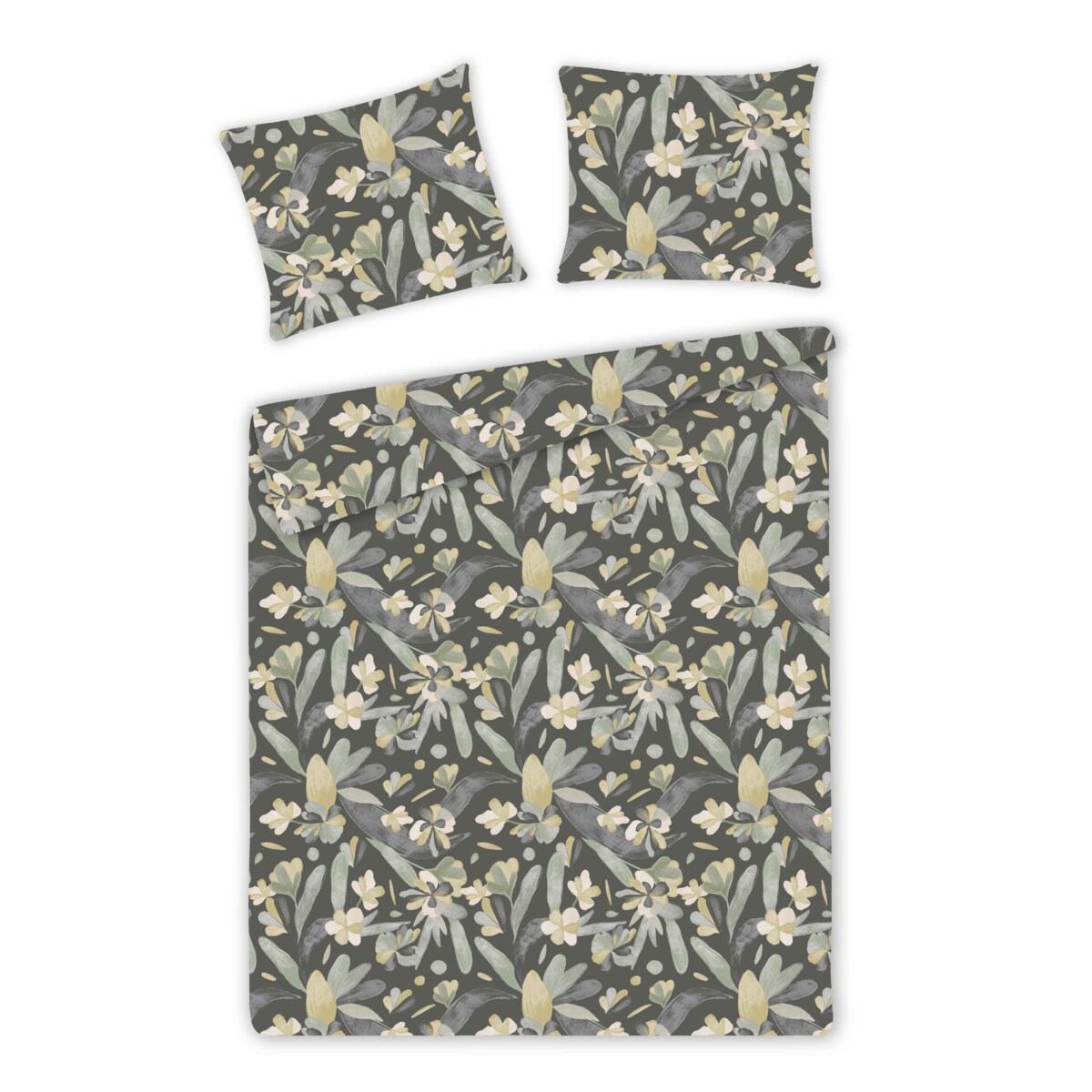 Pościel Bawełniana Carlene 160x200 cm z motywem liściastym