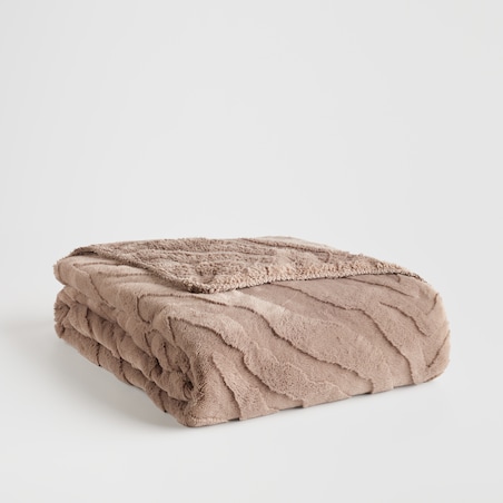 Narzuta Futrzana Sarafi 180x220 cm z motywem zwierzęcym