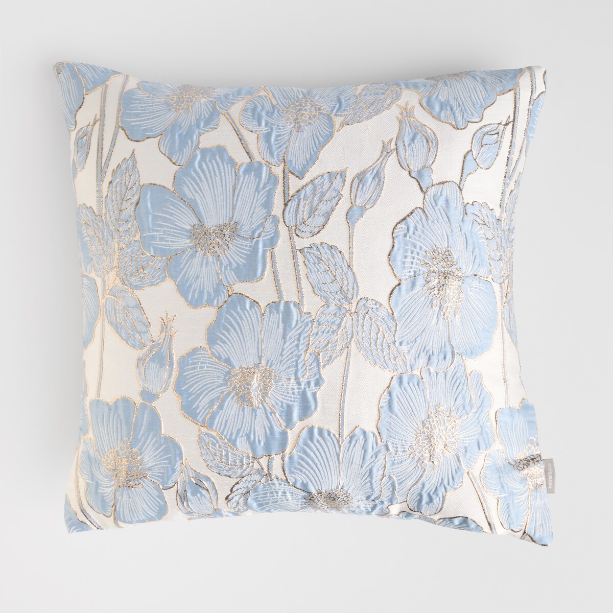 Poszewka Żakardowa Makowka 45x45 cm z motywem kwiatowym