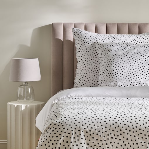 Pościel Z Mikrofibry Folmina 160x200 cm w groszki