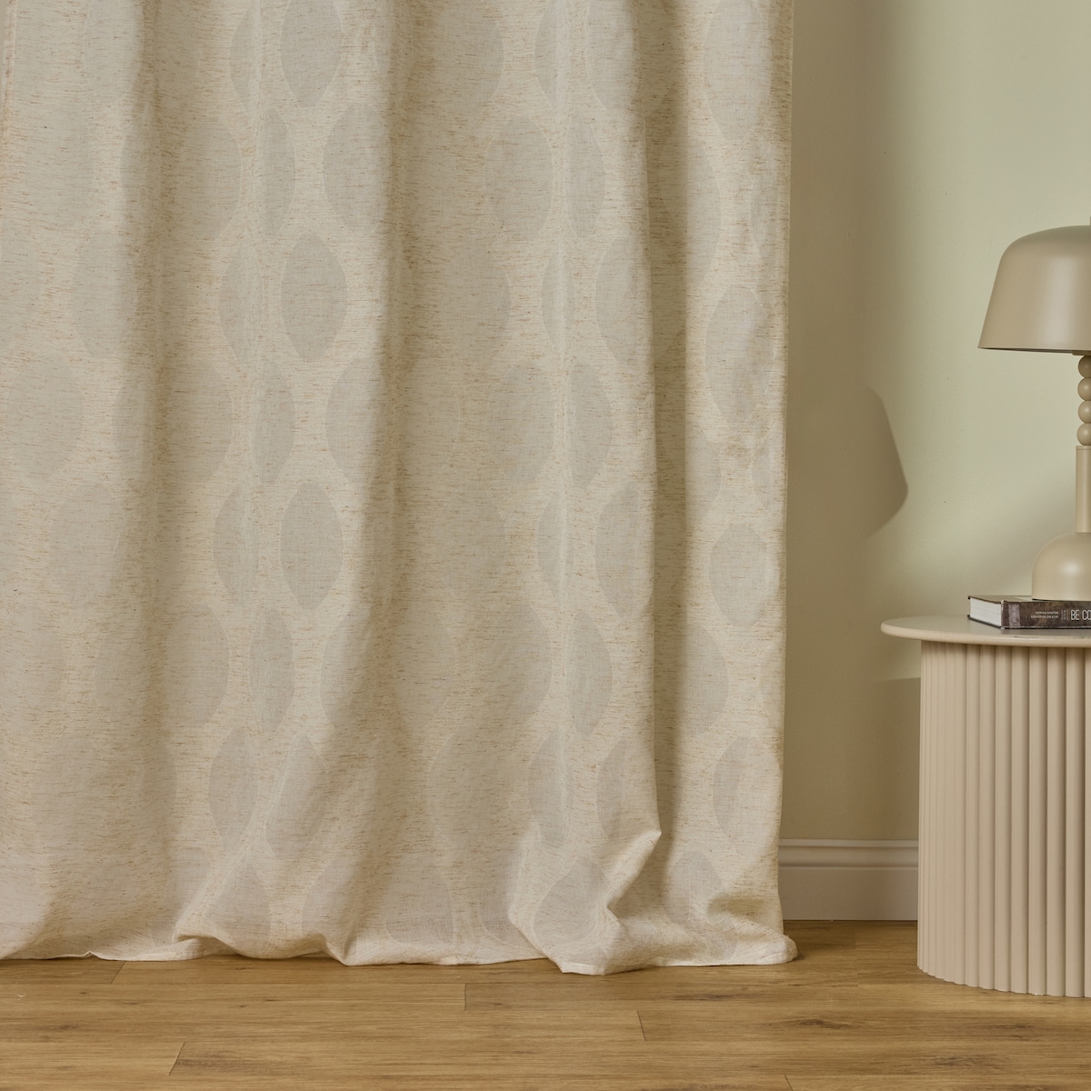 Firana z lnem Diako 140x250 cm