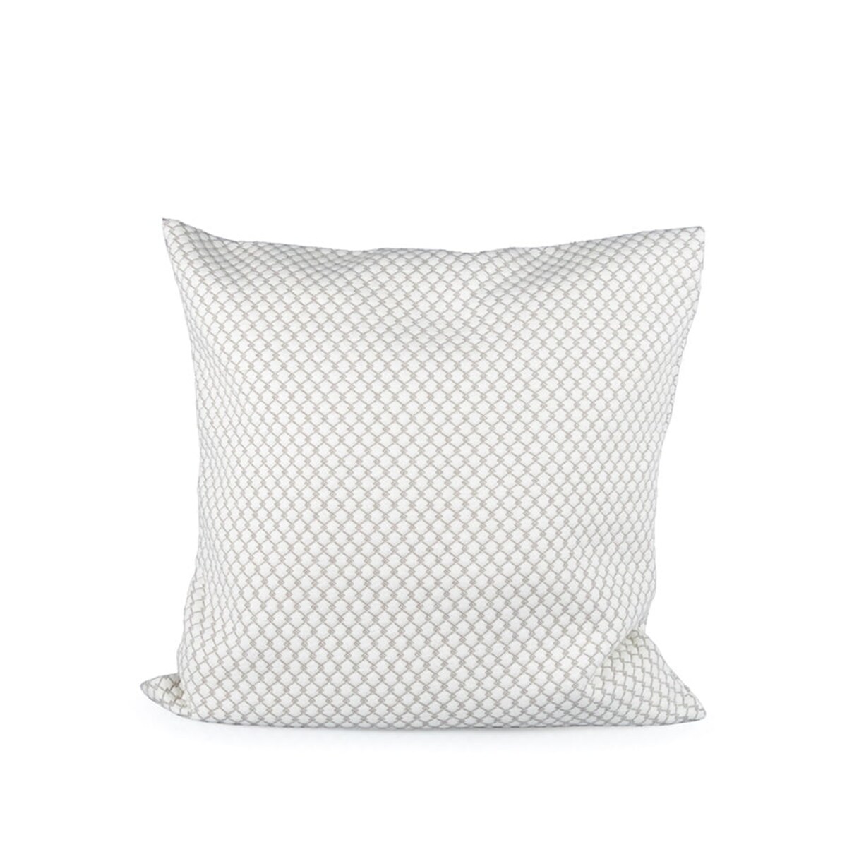 Poszewka dekoracyjna beżowa na poduszkę 40x40 siatka