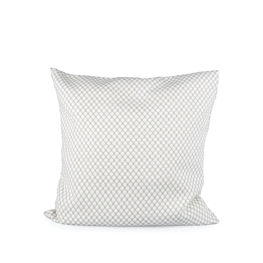 Poszewka dekoracyjna beżowa na poduszkę 40x40 siatka