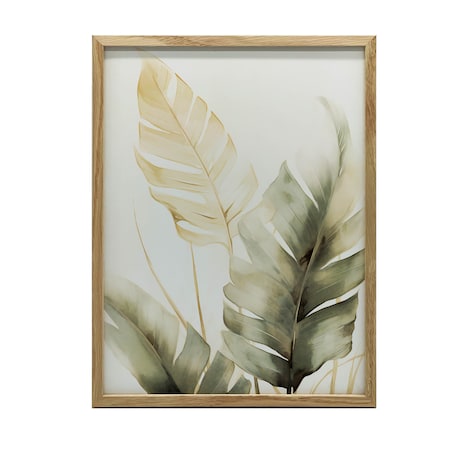 Zielona Oaza, 50x70 cm, rama drewniana jasny dąb, papier matowy 230 gsm