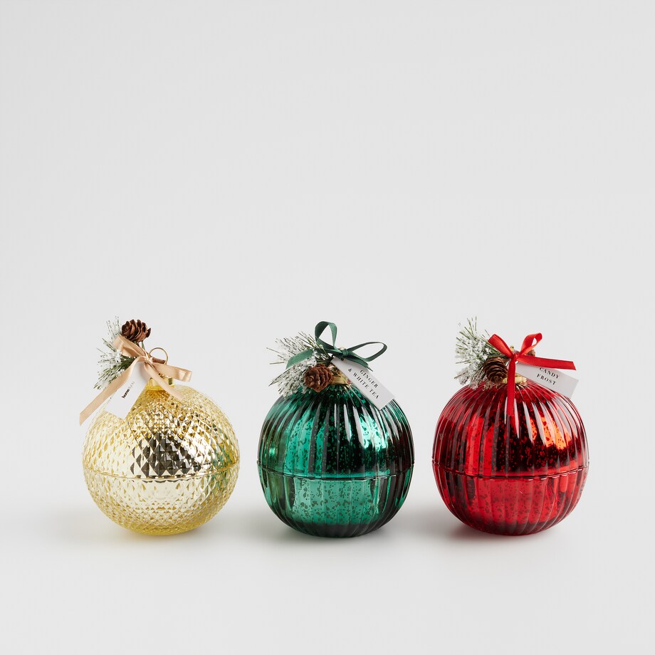 Świeca Zapachowa Baules deco z motywem choinki
