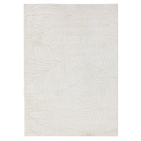 Dywan pluszowy Botanic Liście 120x170 cm e-floor Liście OEKO-TEX kremowy