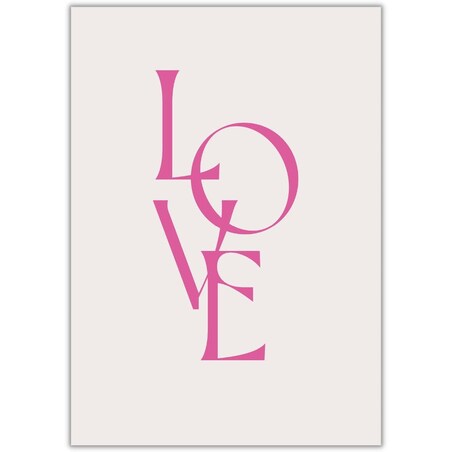 plakat love 3 30x40 cm