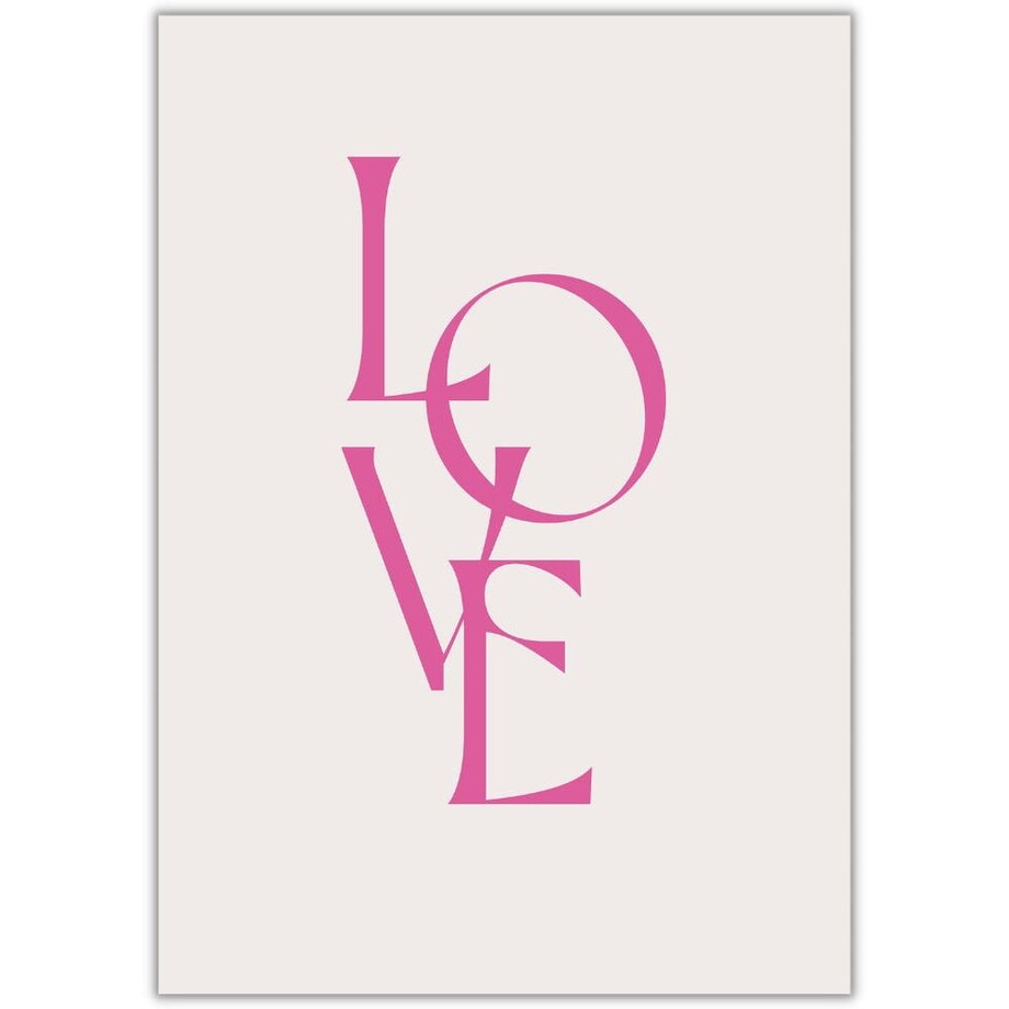 plakat love 3 30x40 cm