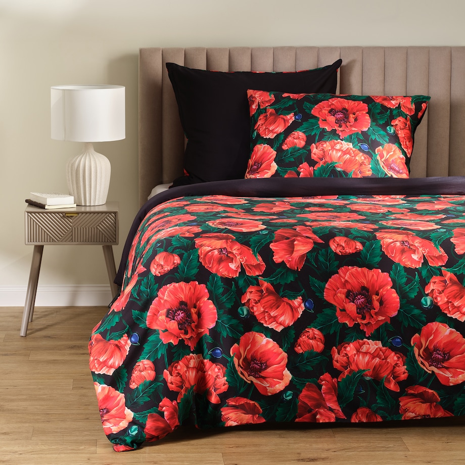 Pościel z bawełny satynowej Casinos 160x200 cm z wzorem kwiatowym