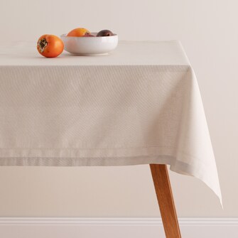 Solid Tablecloth With Hemp Dellon 150x360 cm